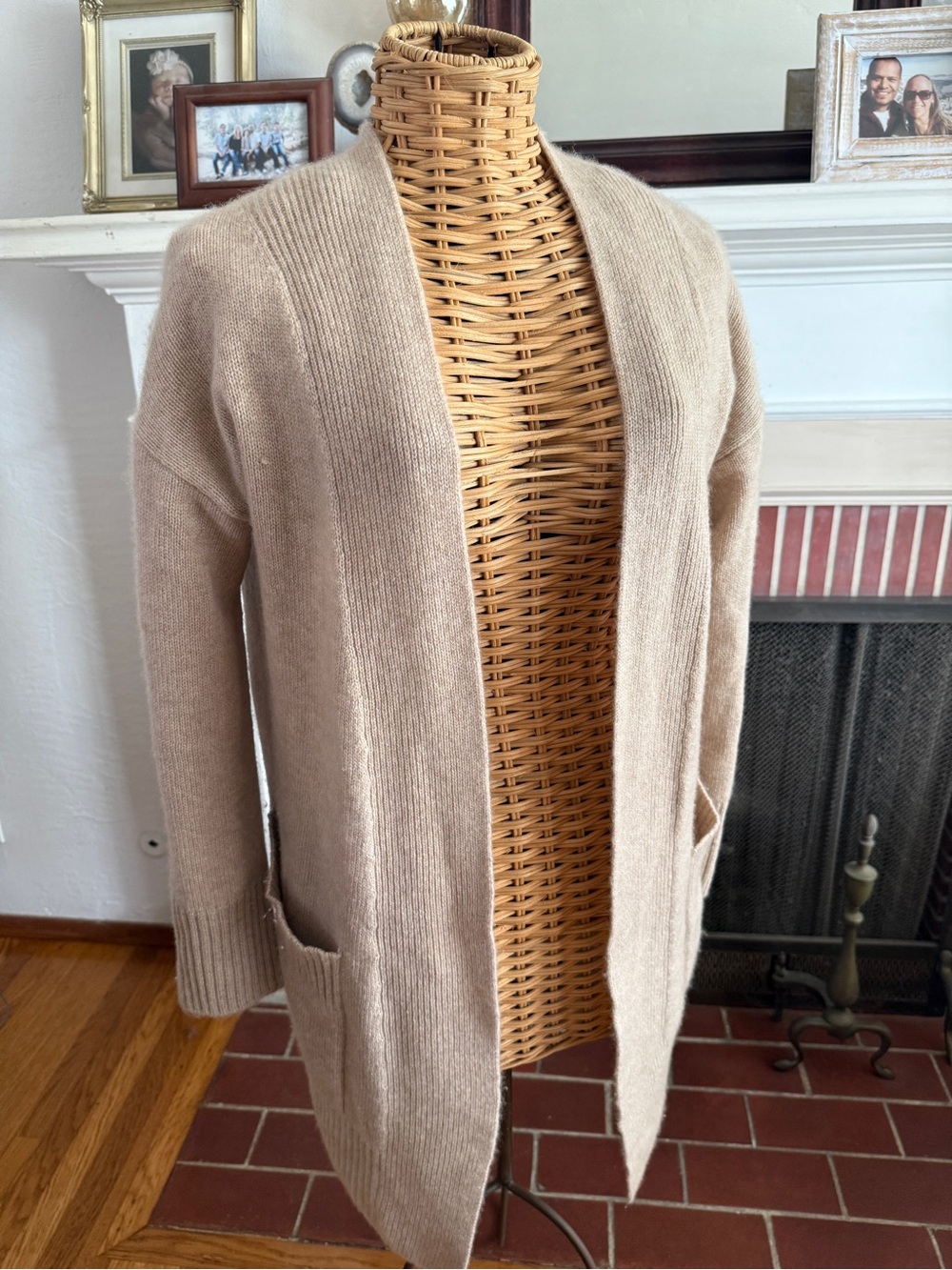 Naked Cashmere tan Tory cashmere cardigan Small